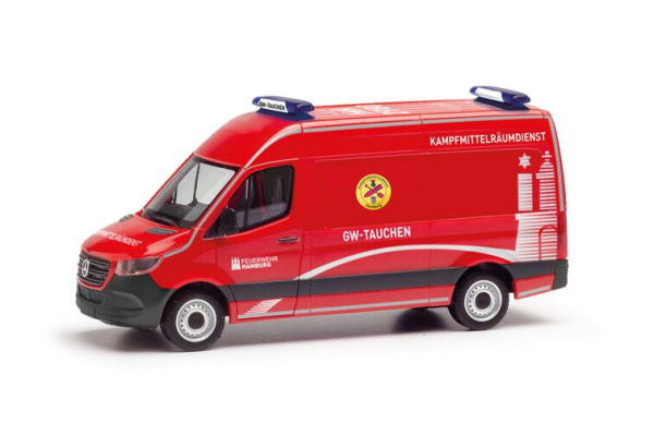 HER098519 - MERCEDES BENZ Sprinter Pompiers de Hambourg - Sauveteurs - 1