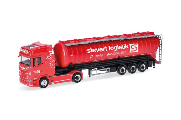 HER319409 - SCANIA CS 20 HD 4x2 avec remorque silo 3 essieux SIEVERT LOGISTIK - 1