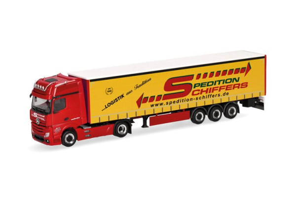 HER319218 - MERCEDES BENZ Actros Giga 4x2 avec remorque 3 essieux SCHIFFERS - 1
