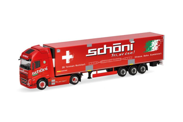 HER319706 - VOLVO FH GL XL electric 4x2 avec remorque frigo 3 essieux SCHONI - 1