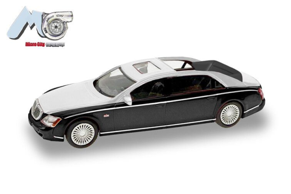 HER87MC000026 - MAYBACH 62S 2002 noir et argent - 1