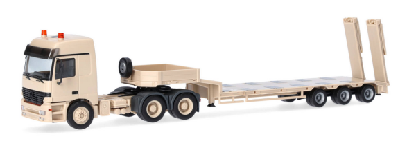 HER747271 - MERCEDES BENZ Actros L 1996 MP1 6x4 avec porte engin 3 essieux Armée Belge - 1