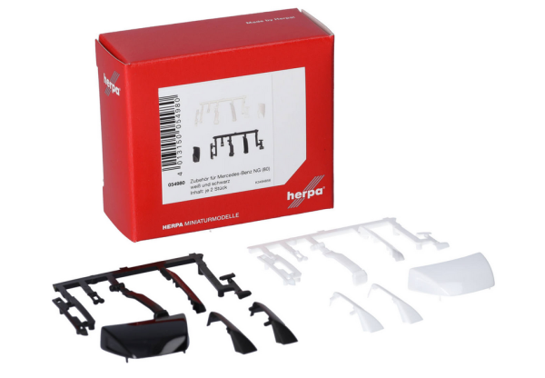 HER054980 - Kit Mercedes-Benz NG, becquet de toit, pare-chocs supplémentaire, déflecteurs, prise d'air - 1