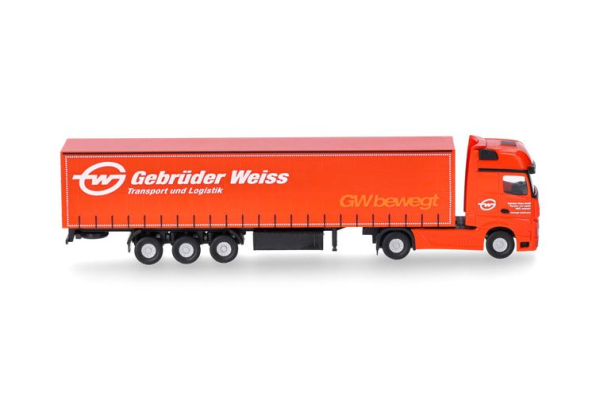 HER066891 - MERCEDES BENZ Actros Gigaspace 4x2 avec remorque 3 essieux GEBRUDER WEISS - 1