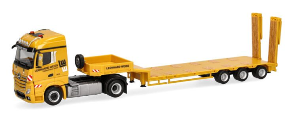 HER937740 - MERCEDES BENZ Actros S 4x2 avec porte engin 3 essieux LEONHARD WEISS - 1