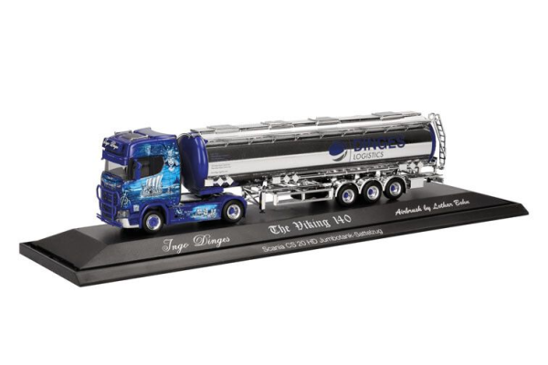 HER122344 - SCANIA CS 20 HD 4x2 avec citerne 3 essieux INGO DINGES-WICKIE-THE VIKING 140 - 1