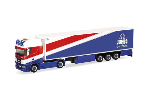 HER320399 - SCANIA CS 20 HD 4x2 avec remorque frigo 3 essieux JUMBO FISHER - 1
