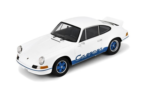 SCH18U00062 - PORSCHE 911 2.7 RS Présentation 1972 blanc et bleu - 1