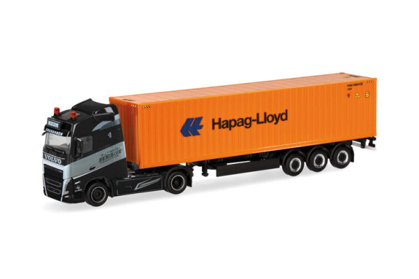 HER320382 - VOLVO FH GL 2020 4x2 avec porte container 40 pieds 3 essieux PATRICK HEIM -  HAPAG LLOYD - 1
