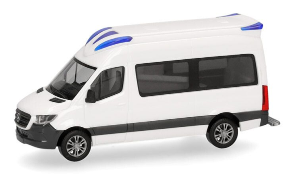 HER014274 - MERCEDES BENZ Sprinter 2018 Delfis blanc - 1 pièce à assembler - 1