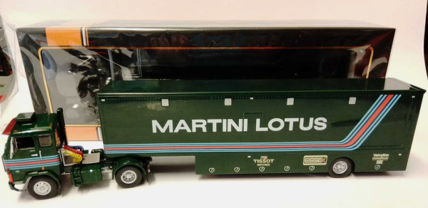 IXOTTR025 - VOLVO F88 4x2 avec remorque 1 Essieu MARTINI LOTUS - 1