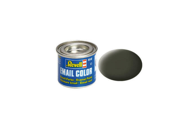 REV32142 - Peinture émail vert olive mat 14ml - 1