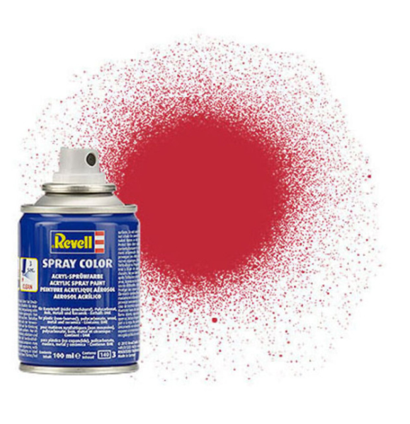 REV34136 - Peinture acrylique aérosol rouge carmin mat 100ml - 1