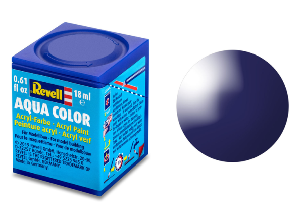 REV36154 - Peinture acrylique bleu nuit couvrant pot de 18 ml - 1