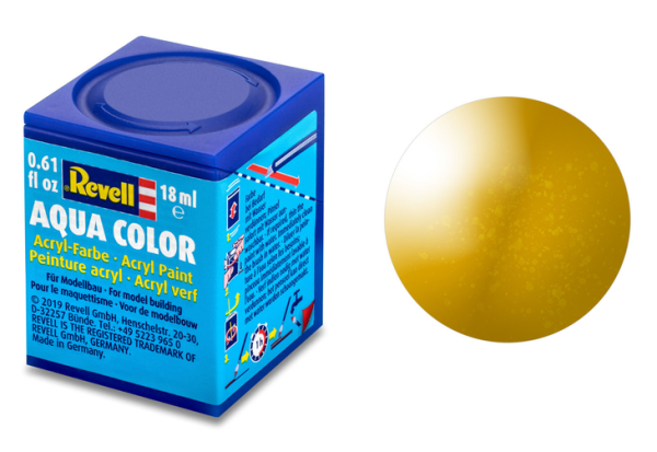 REV36192 - Peinture acrylique laiton métallisé pot de 18 ml - 1