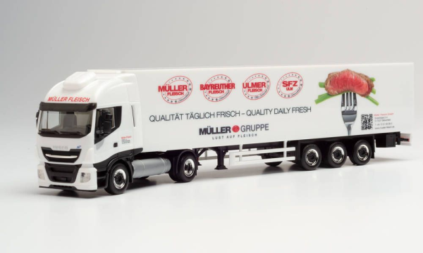 HER312257 - IVECO Stralis Np 4x2 avec remorque frigo 3 Essieux MÜLLER - 1