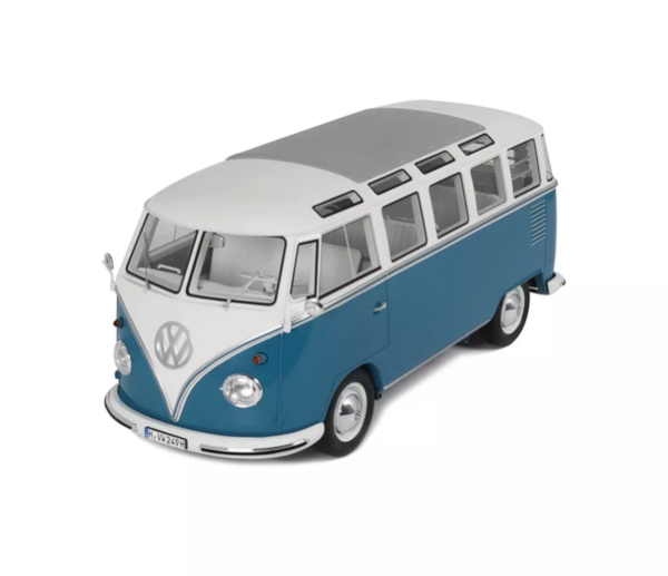 G102 - VOLKSWAGEN Combi T1 Samba Bus Regatta de 1962 Bleu - 1
