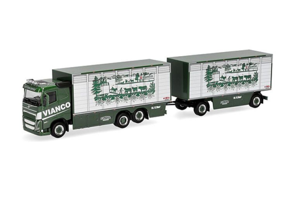 HER320832 - VOLVO FH FD 6x2 transport de bétail avec remorque 1+1 essieux VIANCO - 1