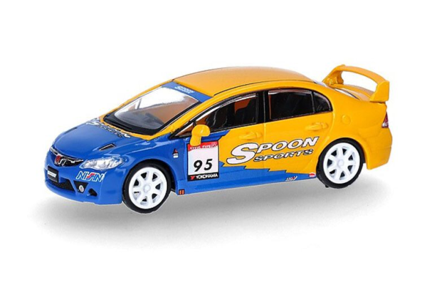 HER87MC000090 - HONDA Civic FD2 #95 jaune et bleu - 1