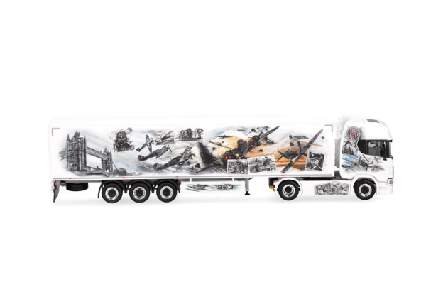 HER320962 - SCANIA CR 20 4x2 avec remorque 3 essieux REPINSKI - SQUADRON 303 - 1