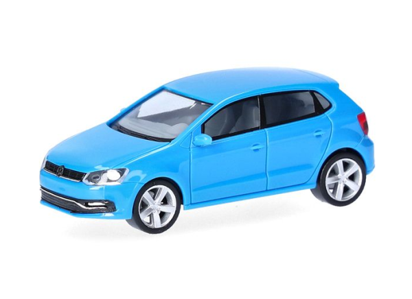 HER014366 - VOLKSWAGEN Polo 5-d Typ 6C bleu et noir - 2 pièces à assembler - 1