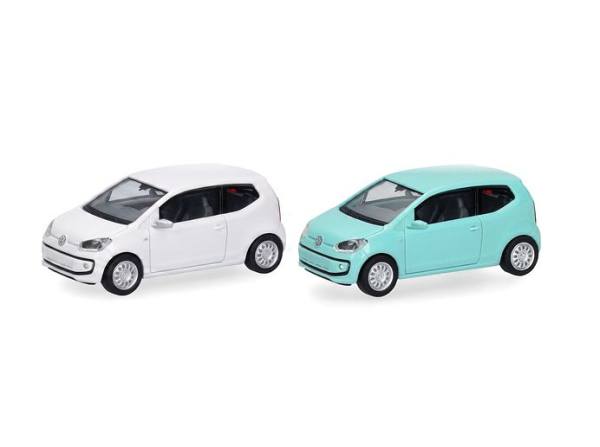 HER014373 - VOLKSWAGEN Up 3-d Typ AA vert et blanc - 2 pièces à assembler - 1