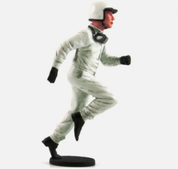FLM118053-D1 - FIGURINE Pilote Jim sur le départ casque blanc - 1