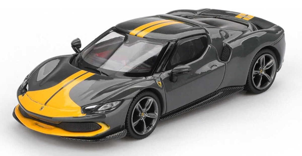 BBRFER64007 - FERRARI 296 GTB assetto Fiorano Gris foncé 2024 - 1