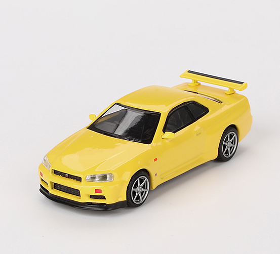 MGT00762-R - NISSAN Skyline GT-R R34 VSPEC Lightning Jaune 1999 RHD - 1