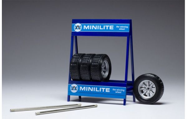 IXO18SET009W - Rack de 4 pneus BBS Silver – MINILITE - 1