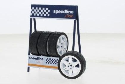 IXO18SET016W - 4 pneus speedline Corse blanc - 1