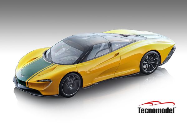 TM18-EX08F - McLAREN Speedtail 2020 Jaune et vert – Limitée à 24 pièces - 1