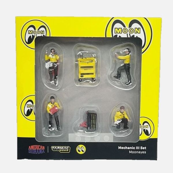 T64F-004-ME1 - 4 Figurines et accessoires - Mecaniciens Set III - 1
