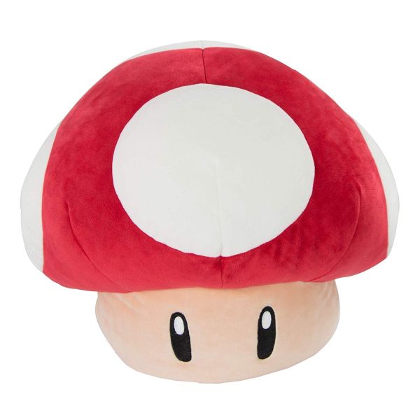 T12955 - Méga Peluche MARIO KART - Champignon Rouge et Blanc - 1