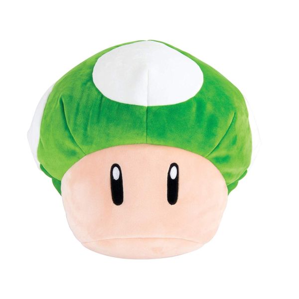 T12971 - Méga Peluche MARIO KART - Champignon Vert et blanc - 1