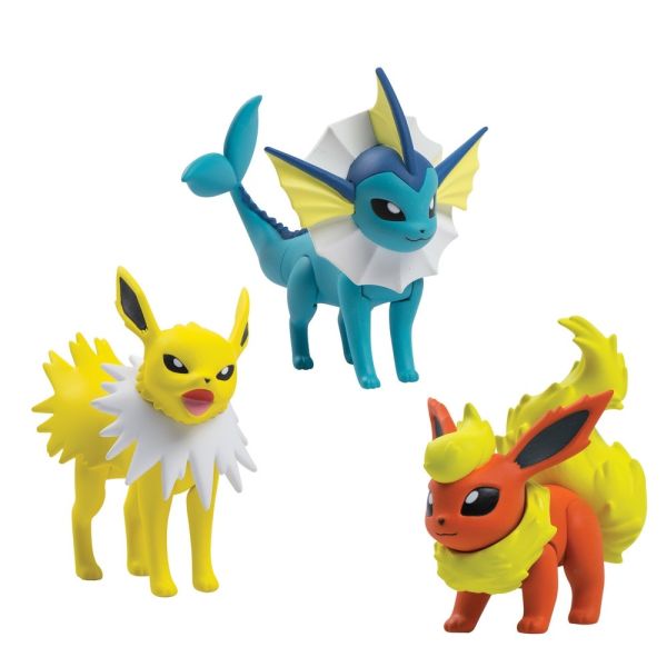 T18524D-01 - Pack de 3 POKEMON - Aquali - Voltali - Pyroli - 1