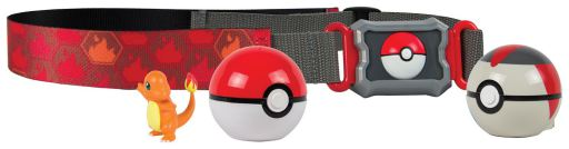 T18889D-03 - Ceinture de Poké Ball Dresseur de POKEMON feu avec une figurine - SALAMECHE - 1