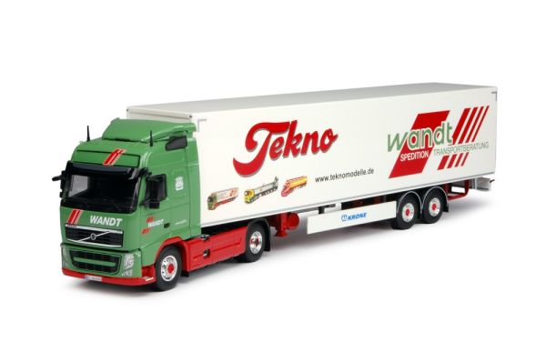 TEK63510 - VOLVO FH03 GL 4x2 Wandt avec semi caisse rigide 2 essieux KRONE marquage TEKNO - 1