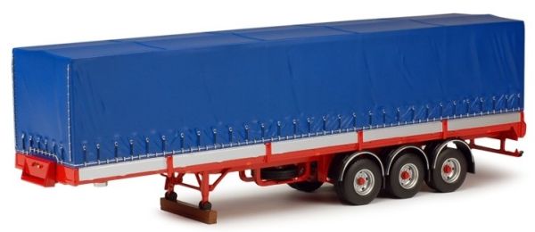 TEK63822 - Remorque 3 essieux bachée bleu - 1