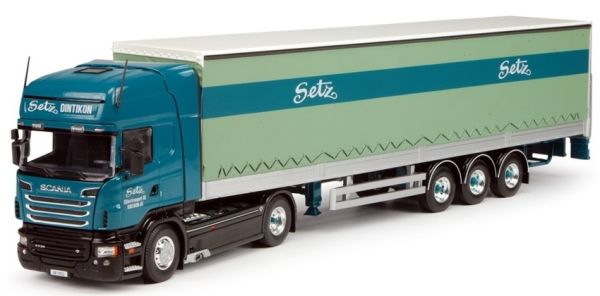 TEK63965 - SCANIA R09 Topline 4x2 avec semi bachée 3 essieux transport Setz Dintinkon - 1