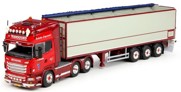 TEK65505 - SCANIA R560 Topline 6x2 et remorque à tapis pour pommes de terre TRANSOORD - 1