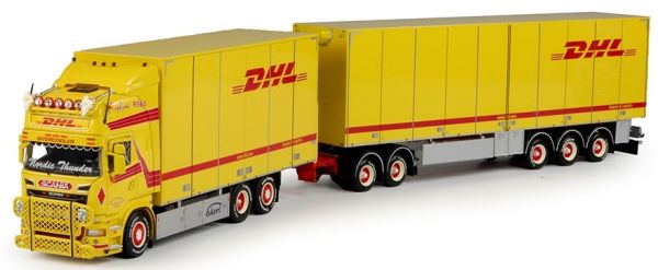 TEK67947 - SCANIA R Streamline Topline R560 porteur 6x4 Avec remorque 5 Essieux DHL JIMMY KARLSSON - 1