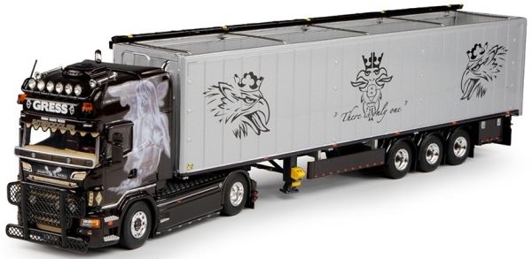 TEK68017 - SCANIA R Serie Topline 4x2 avec benne céréalière 3 essieux GRESS - 1