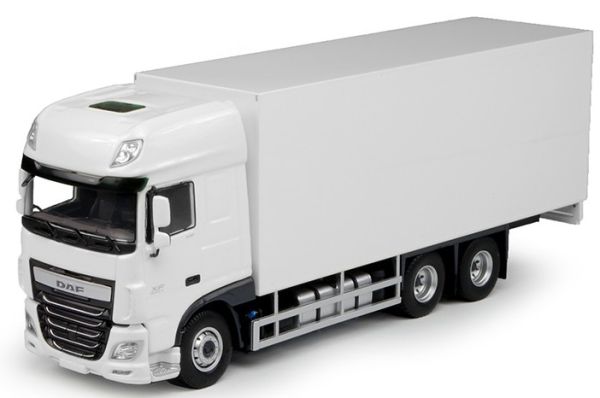 TEK68046 - DAF XF EURO 6 Super Space Cab 6x4 porteur caisse rigide blanc - 1