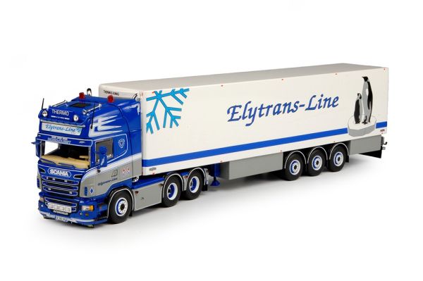 TEK68212 - SCANIA R6 Topline 6x4 avec semi frigo 3 Essieux ELYTRANS-LINE - 1