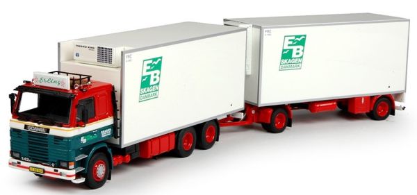 TEK68609 - SCANIA R142 porteur 6x4 Avec remorque 2 Essieux frigorifique THERMOKING 