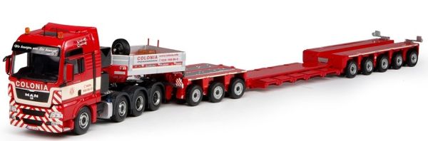 TEK68926 - MAN TGX XXL 8x4 avec semi-porte engins surbaissé Goldhofer XLE  3+5 essieux COLONIA - 1