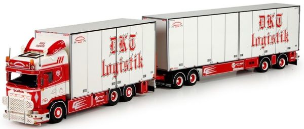 TEK69166 - SCANIA R13 Highline 6x4 porteur caisse rigide avec remorque + dolly transport Daniel Karlson - 1