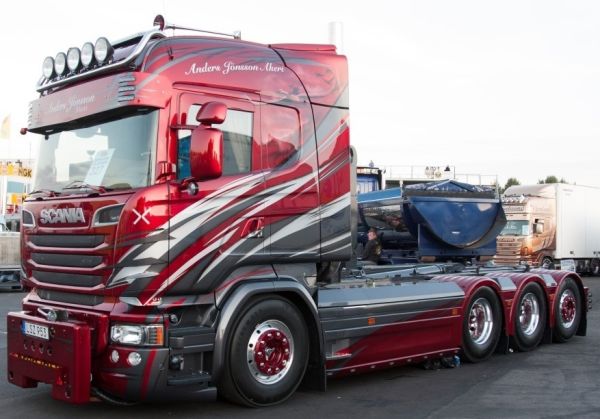 Figurine SCANIA R132 Streamline Highline 8x4 porteur benne deposable ANDERS JONSSON TEKNO TEK69395 Collect World