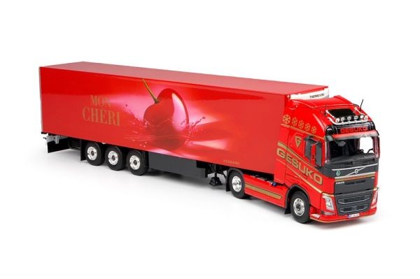 TEK69467 - VOLVO FH4 Globetrotter GESUKO 4x2 avec semi frigorifique Mon Cheri 3 essieux - 1